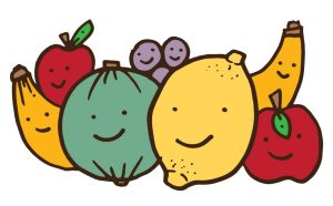 happy-fruit illustration character