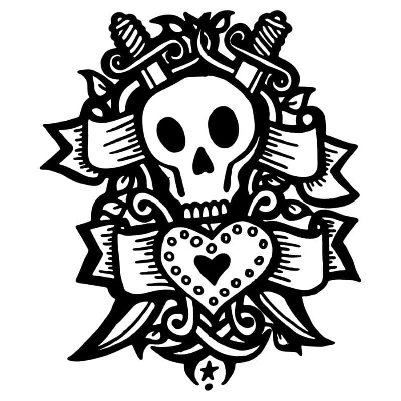 heart-skull-illustration