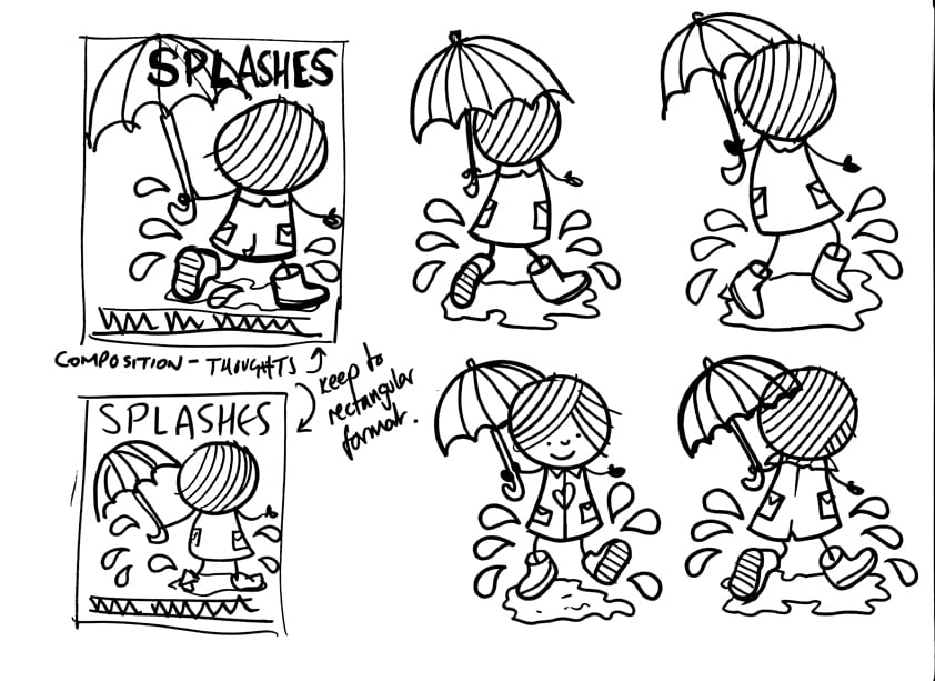 Splashes Original Sketches