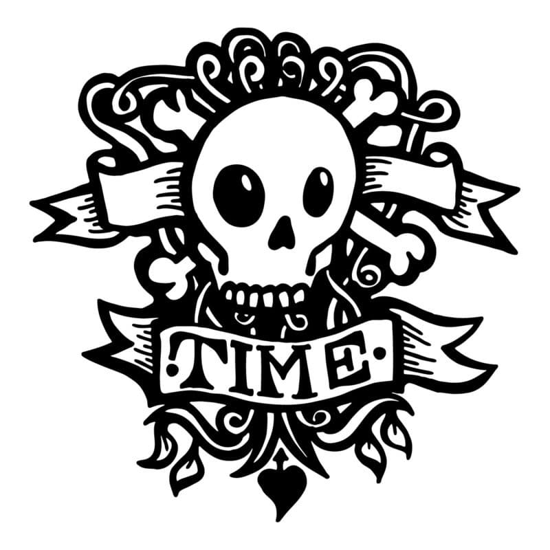 time-skull-illustration